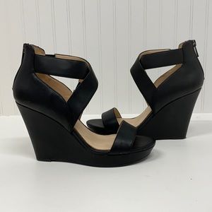 Jessica Simpson Black Wedges